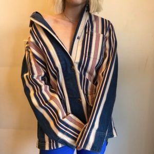 Ralph Lauren Striped Jean Jacket